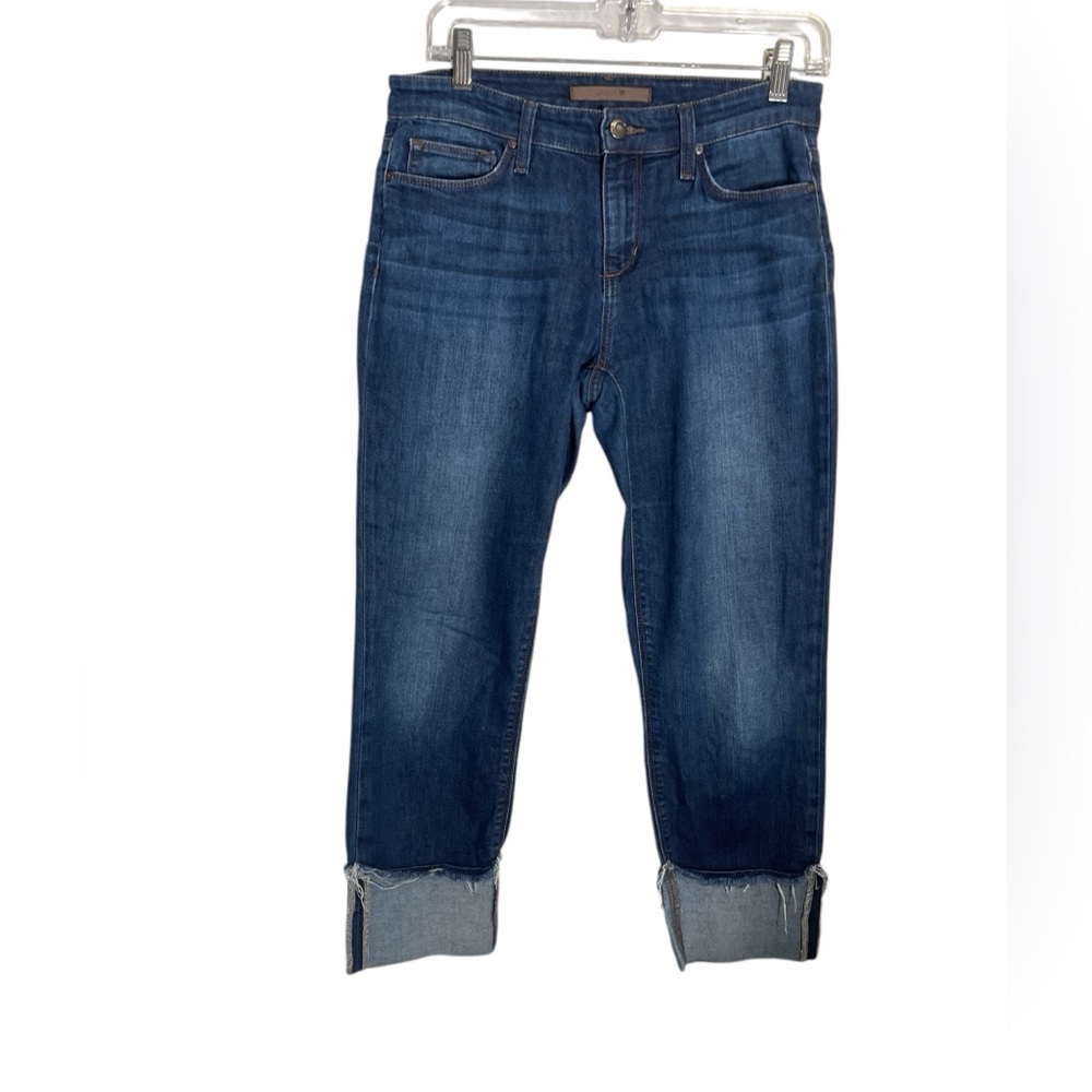 Joe's Jeans size 27 Women’s Boyfriend Midrise Cropped Indigo Blue Jeans 💙